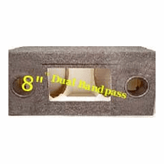 Dual 8" Inch Bandpass Subwoofer Cabinet