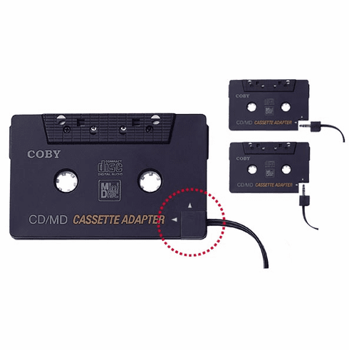 DUAL POSITION CD/MD/MP3/CASSETTE ADAPTER Coby CA-747 
