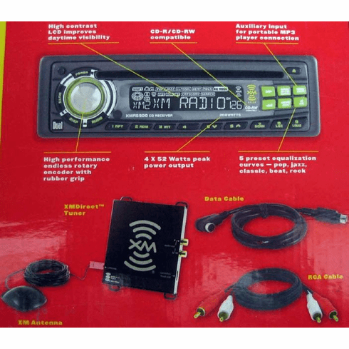 Dual XMP6000 Headunit , XM tuner and Antenna - Complete system