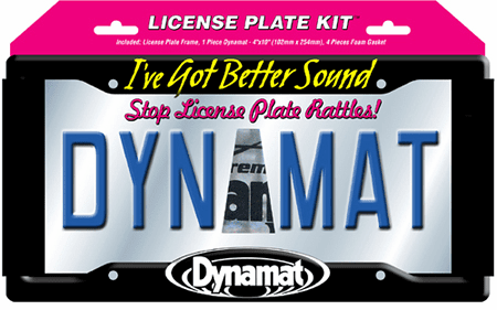 Dynamat License Plate Kit 19100 LIC