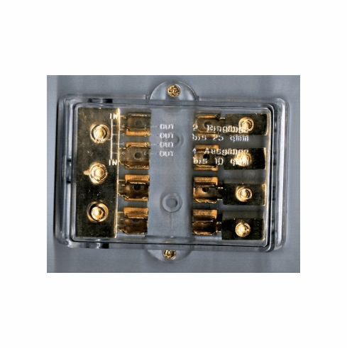 Fuse Block (4)4 Gauge input  (4)8 Gauge output