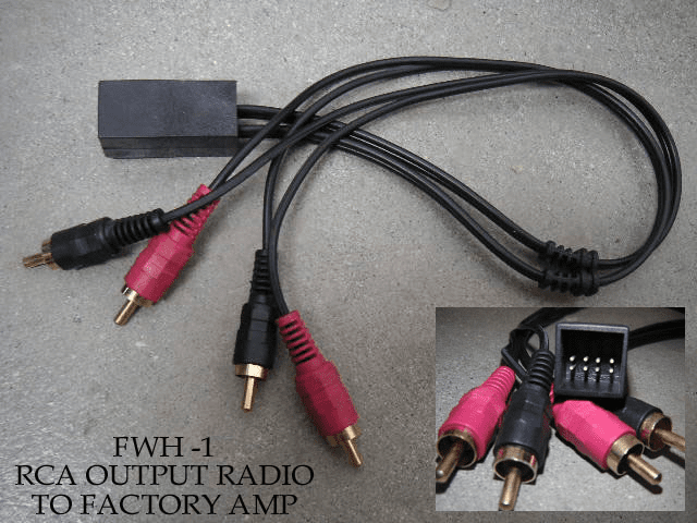 FWH-1 RCA output Radio to Factory Amp