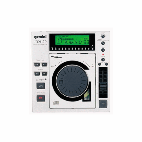 Gemini CDJ-20 Top Loading CD Player w/ Anti-shock