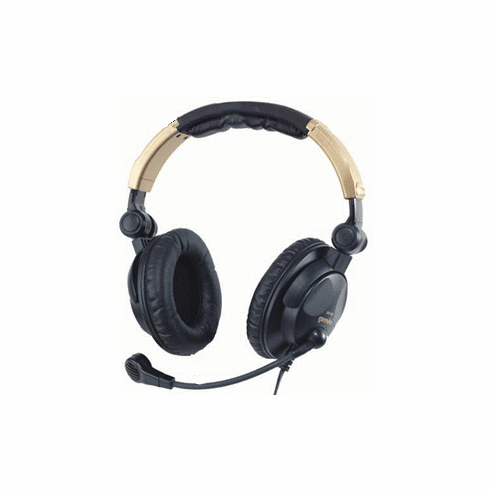 Gemini EM-400 Dual Cup Stereo Headphones w/ Mic - Foldable