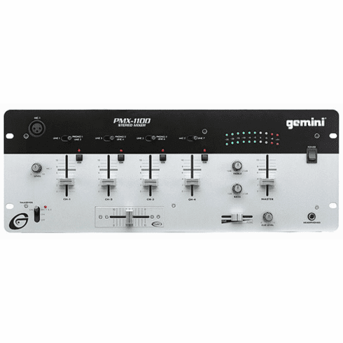 Gemini PMX-1100 19"  4 Channel Mixer