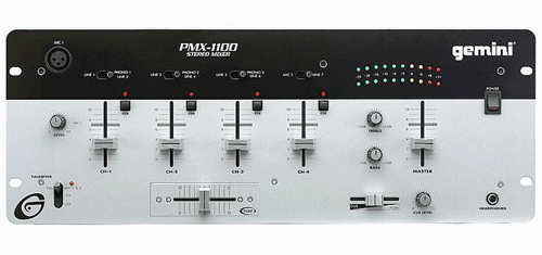 Gemini PMX-1100 19"  4 Channel Mixer