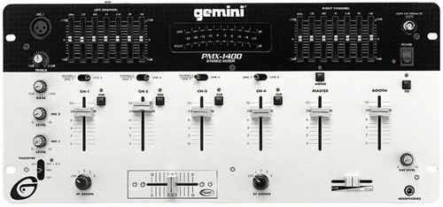 Gemini PMX-1400 19"  4 Channel Mixer