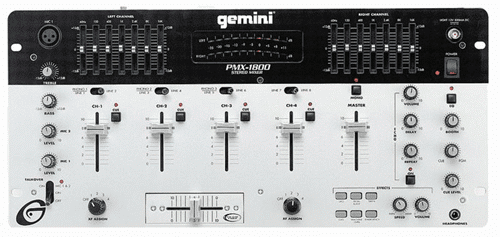 Gemini PMX-1800 19" 4 Channel  Mixer