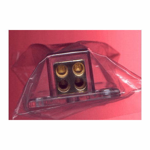 Gold Plated Distribution Ground Block (1in/4out)