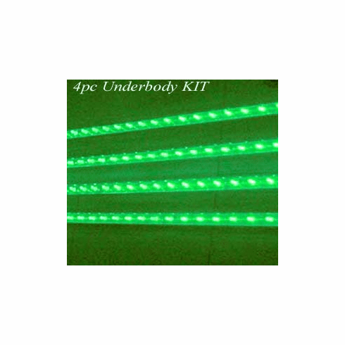 Green 4pc Underbody LED Kit