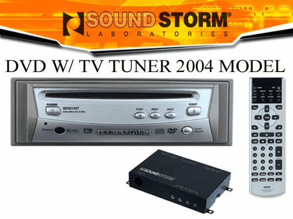 In-Dash DVD Player with TV Tuner and Wireless Remote Control sdvd150t