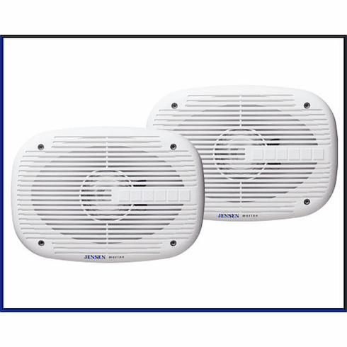Jensen  6" x 9" Weather-resistant Shielded Marine Speakers 120 Watts