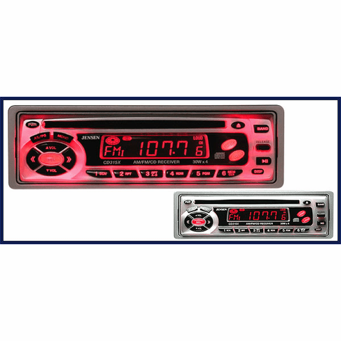 Jensen CD315X AM/FM/CD Receiver Detachable <br>(30W x 4) 120 Watts