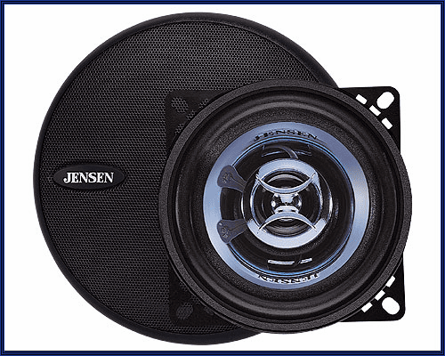 Jensen  XS1402 75 Watts Peak Coaxial Speakers with 2-Way Swivel Tweeter