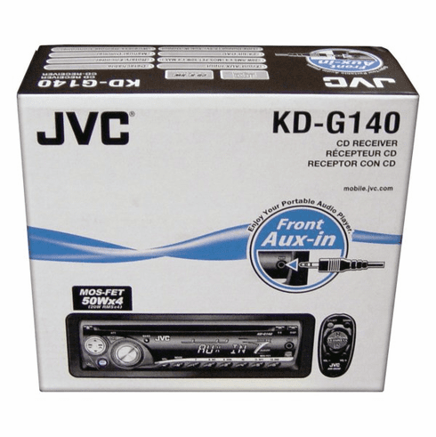 JVC KD-G140 CD Player Indash Car Stereo w/ Front-AUX Input 