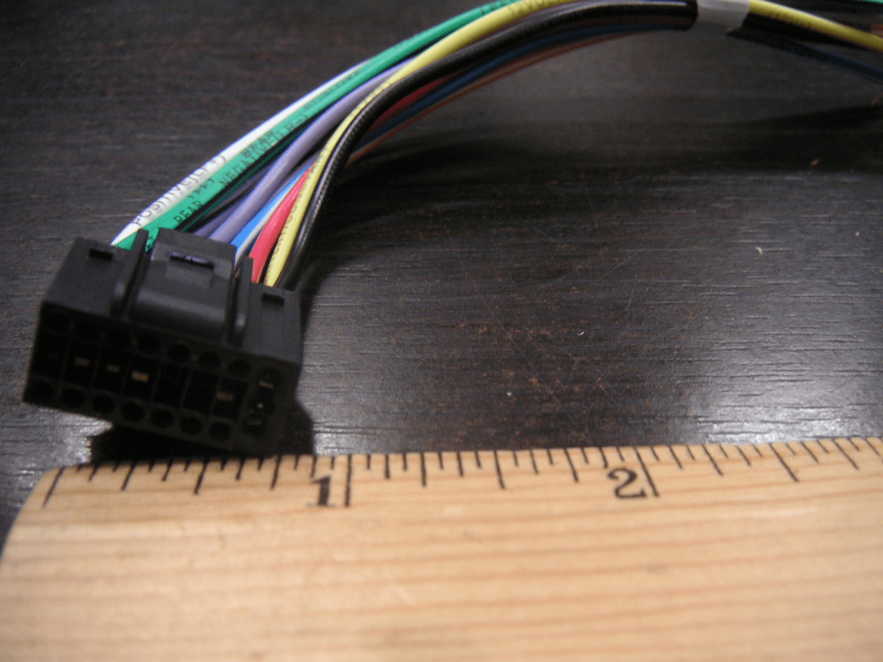 JVC Wire Harness 16Pin Plugs into Radio Small