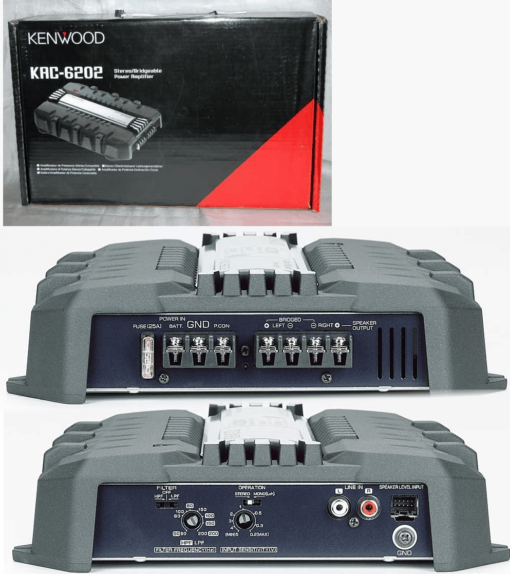 Kenwood 2 Channel Amp 400w  KAC-6202 