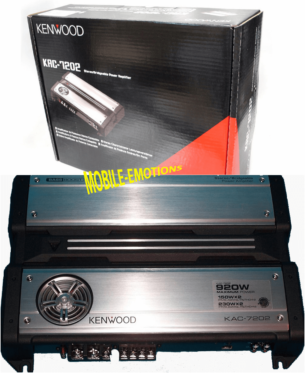 Kenwood 2 Channel Amp 940watts - KAC7202