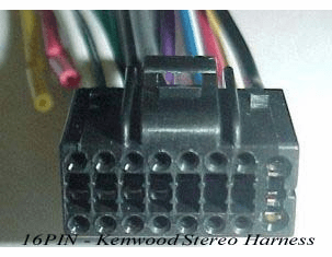 Kenwood  Wire Harness 16PIN - Plugs Into Radio