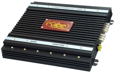 Lanzar Pro Vibe VPRO2200 2 Channel 800 watt Amp