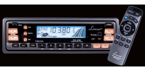 Lanzar VBD500   Electronic Tune AM/FM-MPX Receiver CD Player