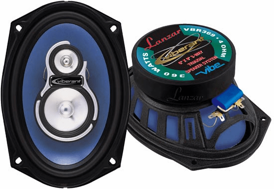 Lanzar VBR369 6x9 Car speakers - Pair 360watts