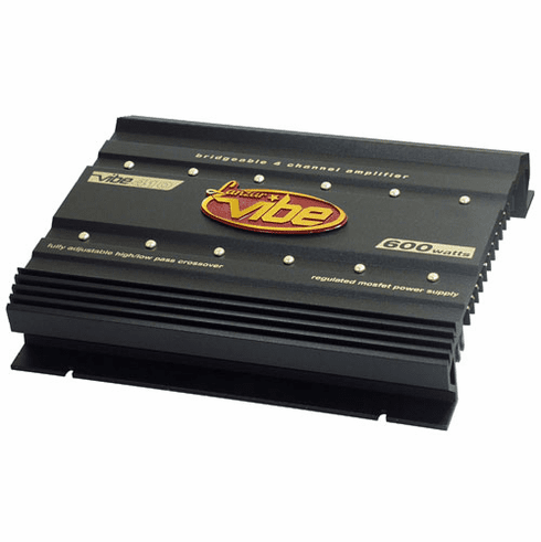 Lanzar Vibe 410 4 Channel Car Amplifier 600 Watts Mosfet