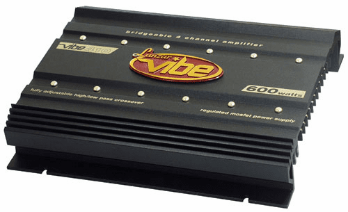 Lanzar Vibe 410 4 Channel Car Amplifier 600 Watts Mosfet