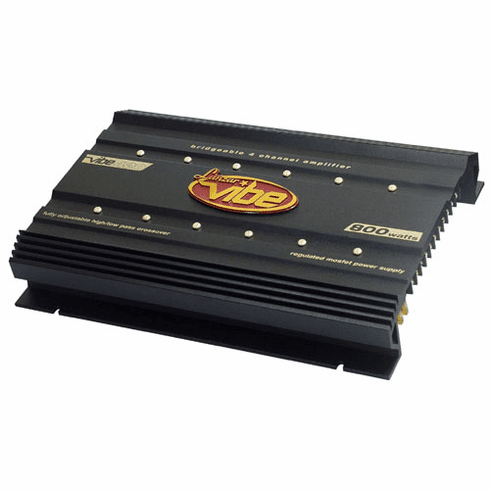 Lanzar Vibe 420 <br>4 Channel Mosfet Car Amplifier - 800 watts