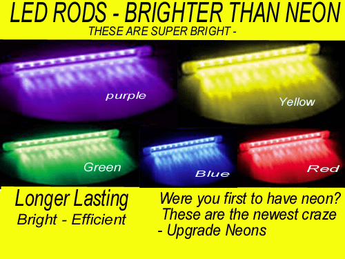 LED Light Bars L.E.D.S - (Choose Size & Color) 