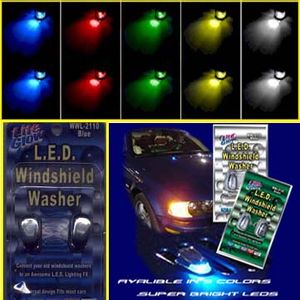 LED Wiper Beams (Chrome) Washer LEDs