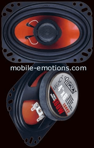 LEGACY   4" X 6" Inch  2 way Car Speaker Set 160w  LS442