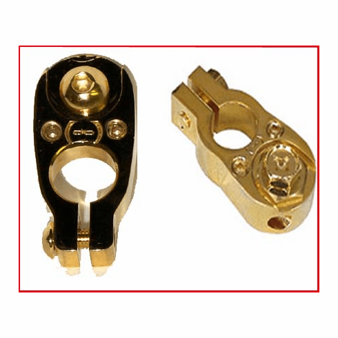 Negative Battery Clamp w/ Post & 2-8 Gauge Wire