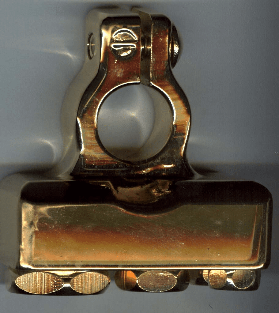 Negative Battery Terminal Platinium 0 4  8 Gauge Gold