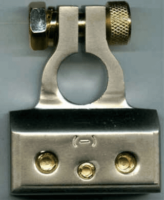 Negative - Battery Terminal Platinum (2)4 Ga / (1)8 Ga 