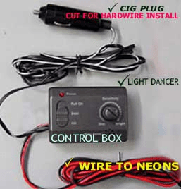 Neon Light Dancer w/ Sound Activator