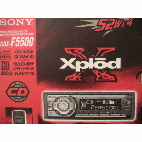 NEW 2005 MP3 PLAYER XM READY SNY CDX-F55OO 