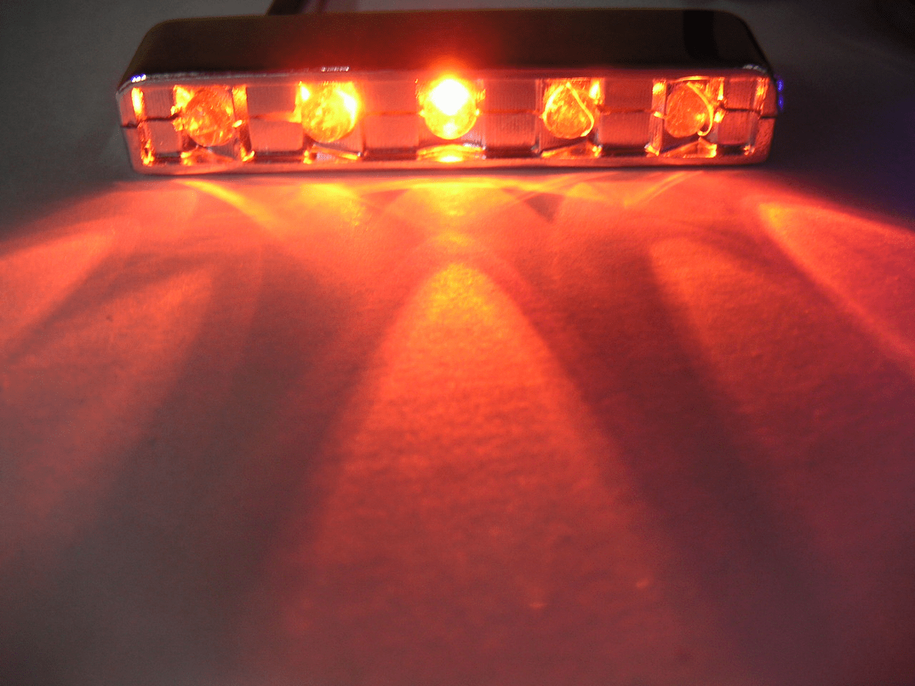 Orange 5 LED Laser Lights - Glow in Street