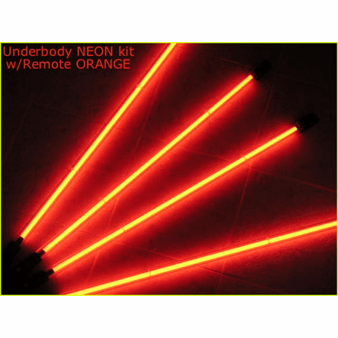 Orange Underbody Neon Kits for Cars or Trucks