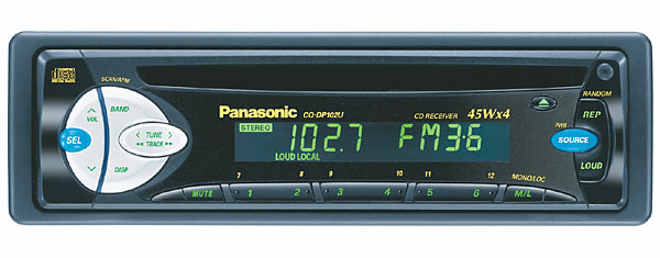 Panasonic CQ-DP102U CD Player Detachable