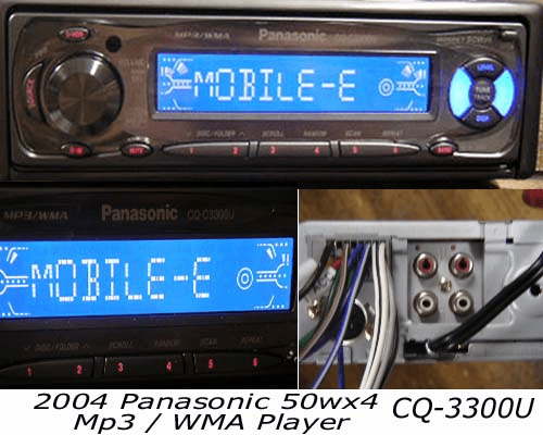 Panasonic MP3 WMA CD Car Stereo CQ-C3300U  New 2004 Model	