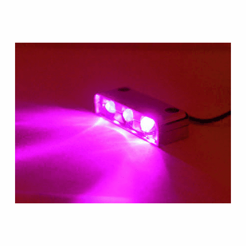 PINK Led Motorcycle Lazer Lights - Chrome