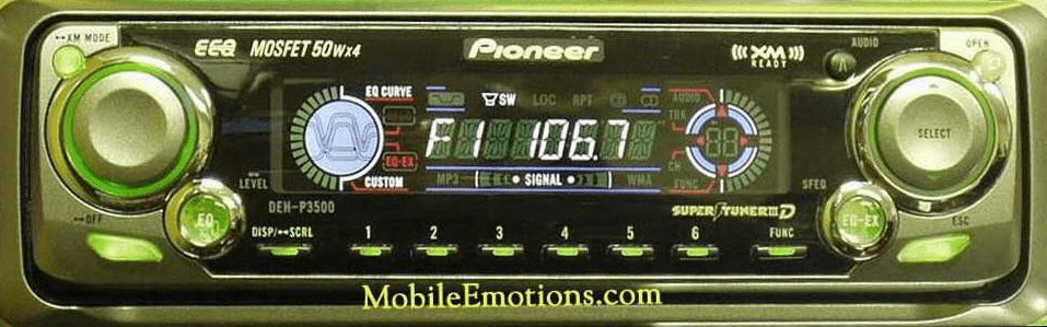 Pioneer DEH-3500 Car CD Stereo XM Ready