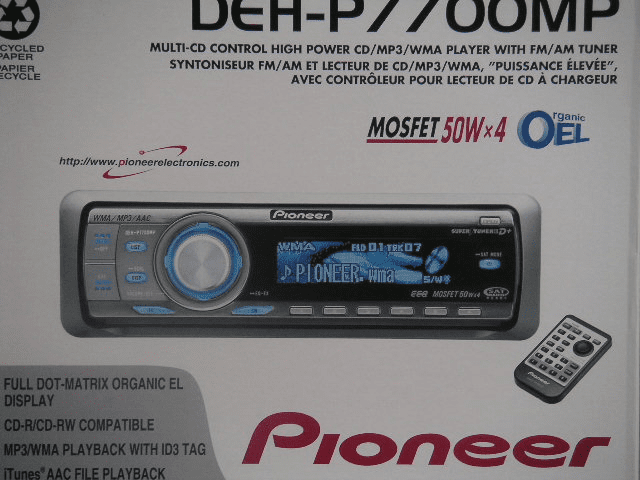 PIONEER DEH-P7700MP In-Dash CD/MP3/WMA/WAV/iTunes AAC Car Stereo Receiver