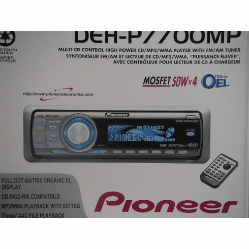 PIONEER DEH-P7700MP In-Dash CD/MP3/WMA/WAV/iTunes AAC Car Stereo Receiver