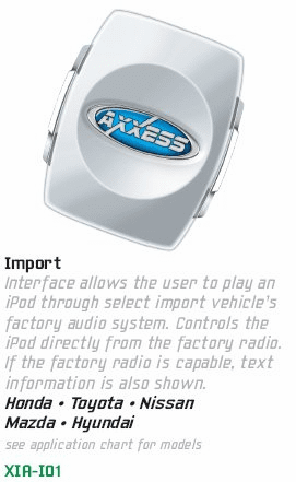 Play Ipod thru Select Factory Radio Import 