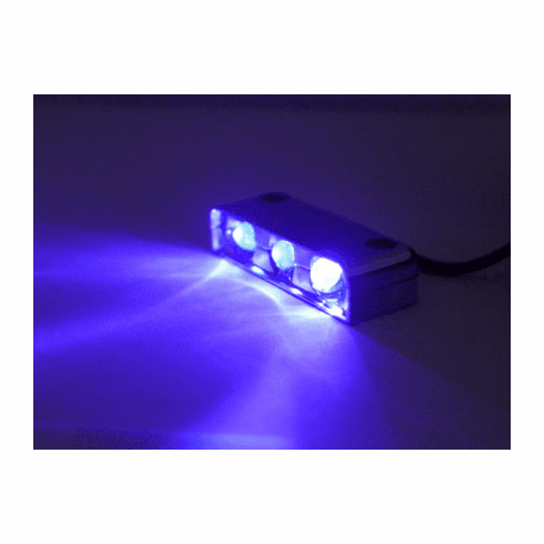 PURPLE (UV) Led Motorcycle Lazer Lights - Chrome