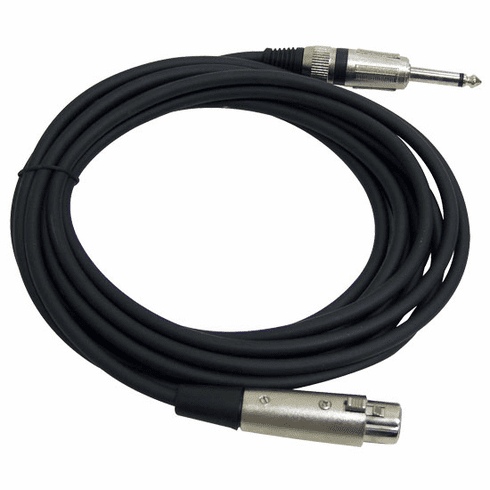 Pyle 15ft XLR Female to 6.35 Jack Microphone Cable (xlr to 1/4") PPMJL15