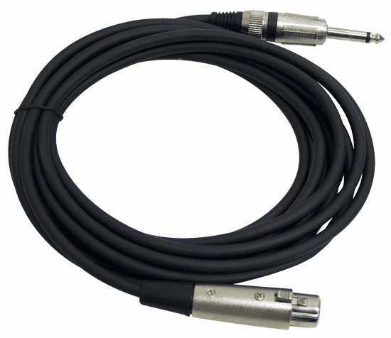 Pyle 15ft XLR Female to 6.35 Jack Microphone Cable (xlr to 1/4") PPMJL15
