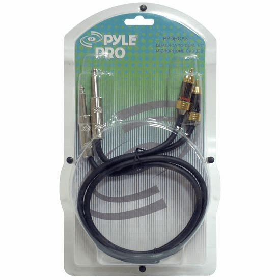Pyle 3'  RCA to Phono Cable PPDRCA3